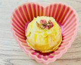 桜の塩漬けのスウィートポテトサラダ作り方3写真