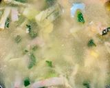 肉野菜たっぷり!白だしスープパスタ作り方3写真