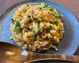 ピリッとシャキッと、わさび菜炒飯作り方8写真
