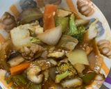 簡単中華風梅照味回鍋肉青椒肉絲風作り方14写真
