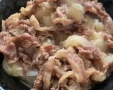 仕込み5分圧力鍋で！国産牛で作る贅沢牛丼作り方5写真