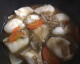 *とぅるんと軽い米粉のすいとん*作り方3写真