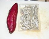 ワカサギ煮干しとサツマイモの天ぷら作り方1写真