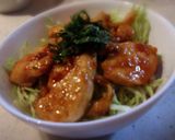 簡単 軟らか鶏胸肉の照り焼き丼作り方6写真