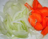 ソーセージとキャベツのカレー風味煮込み作り方1写真