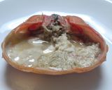 ゆでガニのお楽しみ❤カニ面deネギ蟹味噌作り方1写真