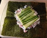 カラフルご飯✿おにぎらず作り方7写真