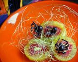 ハロウィン★糸飴で蜘蛛の巣デコレーション作り方9写真