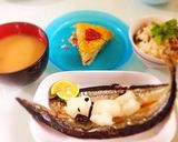 大根おろしアート☆彡秋刀魚とスヌーピー♪作り方4写真