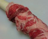 まるごと長ネギのギュウギュウ焼き作り方1写真