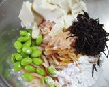 ふわふわ♪ひじきと枝豆のつくね作り方2写真