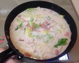 *白菜とベーコンのクリームパスタ*作り方6写真
