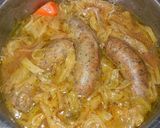 ソーセージとキャベツのカレー風味煮込み作り方5写真