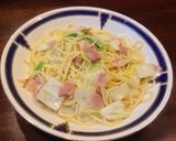 *白菜とベーコンのクリームパスタ*作り方8写真