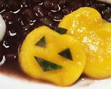 かぼちゃとおばけ白玉のハロウィンぜんざい作り方12写真