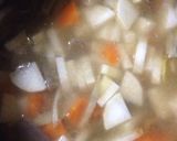 鶏もも肉deもつ煮風作り方4写真