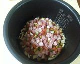 ブロックベーコンで和風な!炊き込みごはん作り方4写真