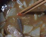 鶏もも肉deもつ煮風作り方5写真