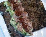 豚とレタスの味噌巻き寿司作り方4写真