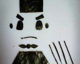 妖怪ウォッチ おにぎり侍 キャラ弁★作り方3写真