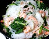 豚肉と海老と春雨の炒めもの作り方4写真