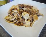 きのこと豚肉と豆腐の辛味噌炒め作り方6写真
