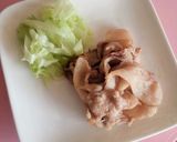 食べやすいラップおにぎらず☆生姜焼き～♬作り方2写真