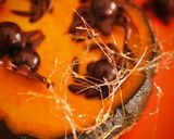 ハロウィン★糸飴で蜘蛛の巣デコレーション作り方8写真