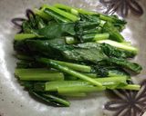青菜の蟹あんかけ作り方3写真