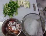 ピーマンとねぎのチャプチェ風作り方1写真