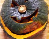 ハロウィンに☆ カボチャの丸ごとグラタン作り方8写真