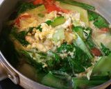 青梗菜とトマトの中華風たまごスープ作り方3写真