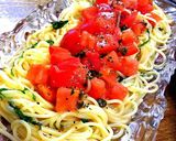 ＊トマトとバジルの冷製パスタ＊作り方8写真