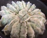 白菜キャベツ青葱ヘルシー♪グリーン餃子作り方10写真