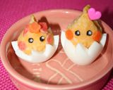 お弁当にも♥ゆで卵ライスでほっぺちゃん作り方1写真