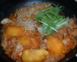 じゃが芋と豚バラのキムチスープ煮作り方5写真
