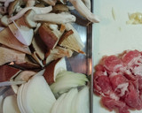 豚肉ときのこのクリーム煮☆グラタン風★作り方1写真
