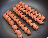 らせんソーセージのホットドッグ作り方4写真