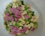 子供も喜ぶ!サイコロ野菜サラダ♡作り方3写真