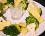 バーニャカウダ味のクリスマスリースサラダ作り方7写真