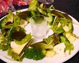 バーニャカウダ味のクリスマスリースサラダ作り方8写真