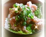 調理不要！いくらと鮭フレークで海鮮親子丼作り方5写真