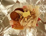 ピーナツクリームで豚肉きのこのホイル焼き作り方3写真