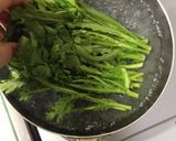 ☆春菊と豚肉のからしマヨポン☆作り方1写真