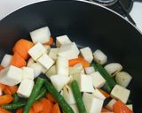 かぶと高野豆腐の具だくさんミルクスープ作り方2写真