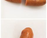 簡単１本で２人♪弁当サイズなソーセー人⭐作り方2写真