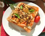 牛蒡・人参×桜えびのカレー風味和トースト作り方7写真