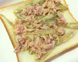 ツナごぼうの胡麻塩昆布和トースト作り方3写真