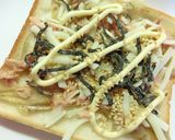 ツナごぼうの胡麻塩昆布和トースト作り方4写真