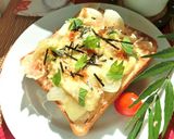 玉葱×チーズの和トースト作り方5写真